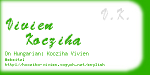 vivien kocziha business card